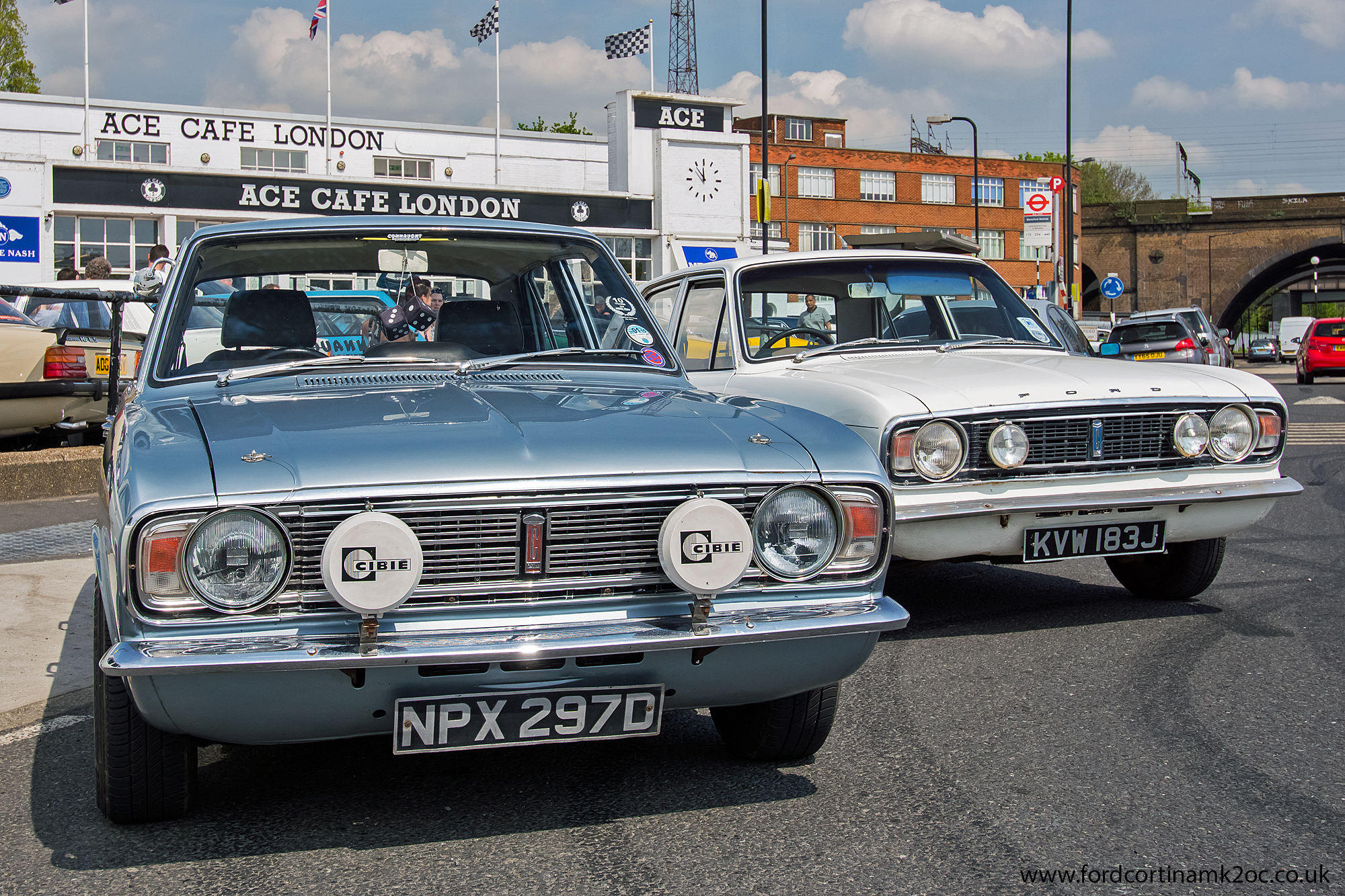 Cortinas at the Ace - Ford Cortina Mk2 Owners Club | Ford Cortina Mk2 ...