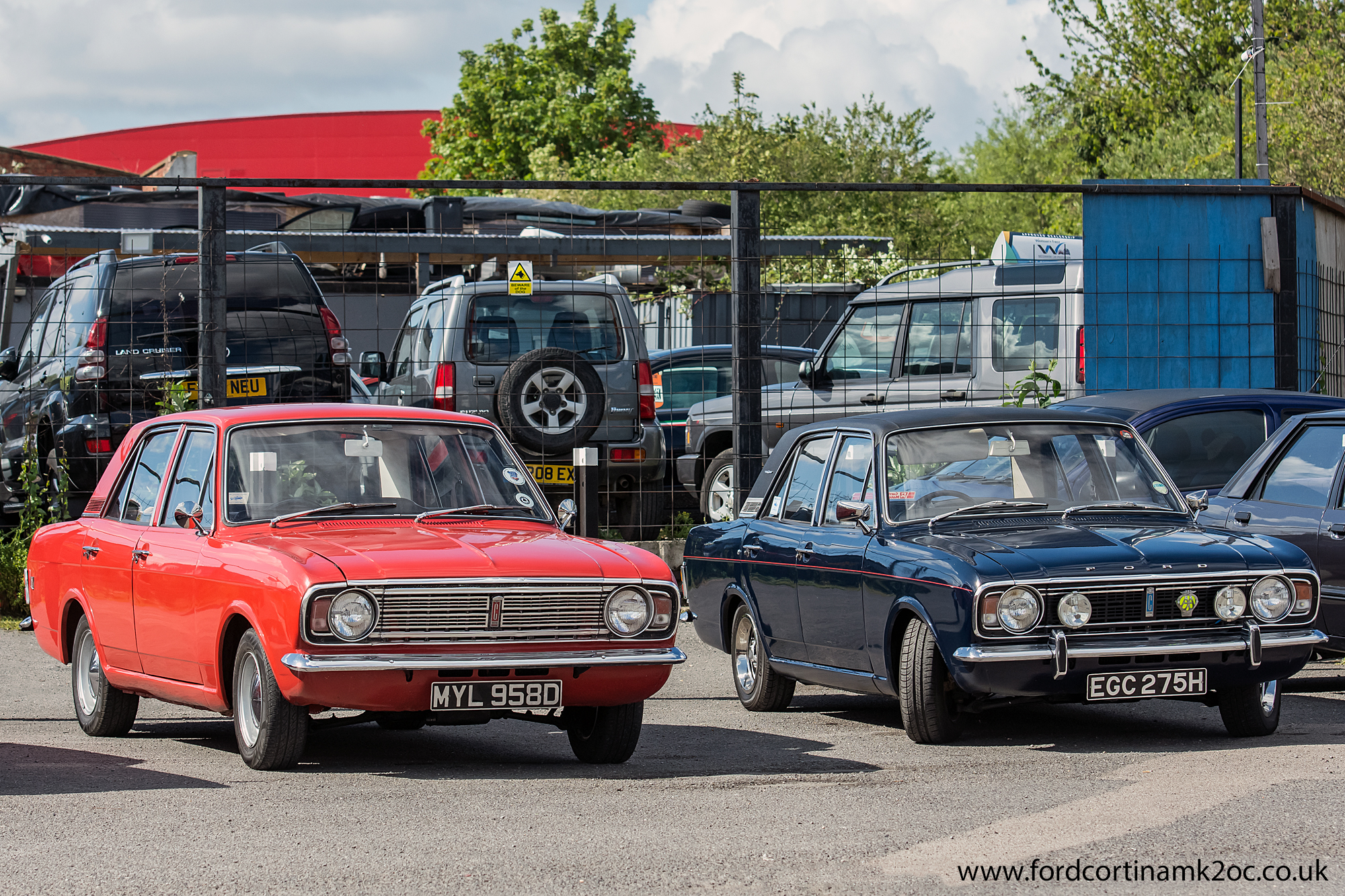 Cortinas at the Ace Cafe - Ford Cortina Mk2 Owners Club | Ford Cortina ...